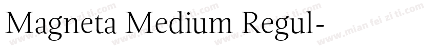 Magneta Medium Regul字体转换